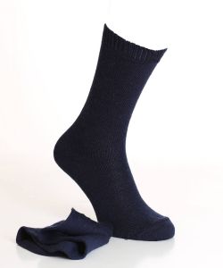 navy alpaca socks