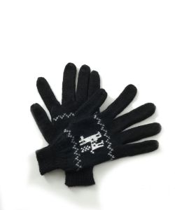 Alpaca Gloves Motif Black