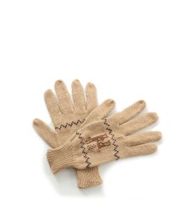 Alpaca Gloves Motif Fawn