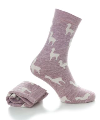 Alpaca Spirit Socks Pink