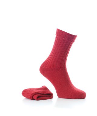 Alpaca Casual Socks Red