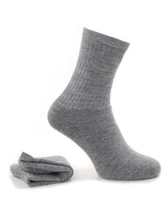 Alpaca Socks With Cushioned Sole Grey