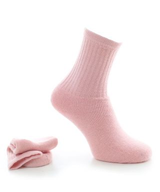 Alpaca Socks With Cushioned Sole Pink