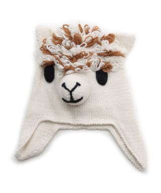 Children's Alpaca Face Novelty Hat