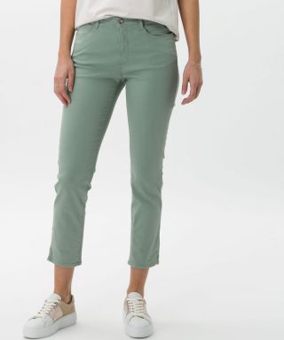 BRAX Mary S Cropped Organic Cotton Jeans Sage