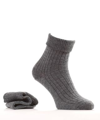 greay alpaca and wool socks