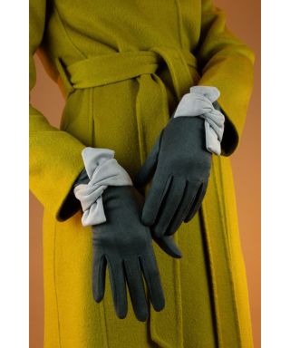 Powder Henrietta Gloves Charcoal Slate 