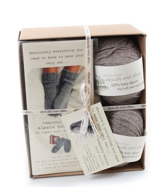 Alpaca Bed Socks Knitting Kit