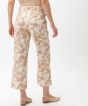 BRAX Maine Linen Floral Trousers Beige-10 Regular