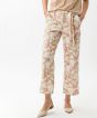 BRAX Maine Linen Floral Trousers Beige-10 Regular